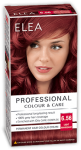 Боя за коса "Elea Proffesional Colour&Care" - № 6/56 Светъл махагон