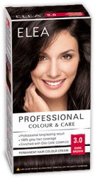 Hair Colour "Elea Proffesional Colour&Care" - № 3/0 Dark brown
