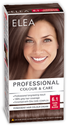 Боя за коса "Elea Proffesional Colour&Care" - № 6/1 Тъмно пепелно рус