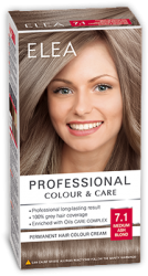 Боя за коса "Elea Proffesional Colour&Care" - № 7/1 Средно пепелно рус