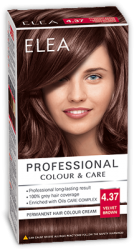 Боя за коса "Elea Proffesional Colour&Care" - № 4/37 Кадифено кафяв