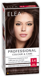Hair Colour "Elea Proffesional Colour&Care" - № 3/4 Dark chestnut
